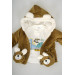 Boy Baby Cardigan With Zipper And Double Bag Welsoft 3-Piece Suit