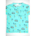 Baby Boy Palm Pocket Pattern Short Sleeve Cotton T-Shirt