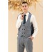 Men - Suit - Dress - 6 Drop - Gray - Mdv102