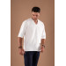 Fakir Sleeve V-Neck Summer Fabric Regular Cut Shirt