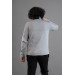 Zipper Collar Half Fisherman Lycra Men's Sweatshirt