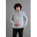 Zipper Collar Half Fisherman Lycra Men's Sweatshirt