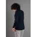 Zipper Collar Half Fisherman Lycra Men's Sweatshirt