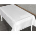 مفرش طاولة أبيض مستطيل 140 × 200 سم من قماش البوليستر من فاينزا