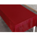 مفرش طاولة قماش بوليستر أحمر  مستطيل من فاينزا 140 × 200 سم