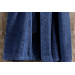 Cotton 100% Bathrobe Set Navy Blue 3 Pcs - Finezza Luna