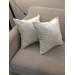 Velvet Cushion Cover In Pearl Embroidered With Pearls, Size 43 * 43 Cm, Double - Finezza Pearl