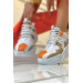 Gillian Orange Lace-Up Women's Sneakers