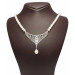 Silver Pearl Necklace, White