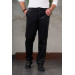 Thin Ribbed Regular Cut Piping Men's Corduroy Trousers