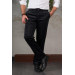 Thin Ribbed Regular Cut Piping Men's Corduroy Trousers