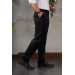 Thin Ribbed Regular Cut Piping Men's Corduroy Trousers