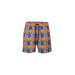 Men's Swimming Shorts Decorated In Blue And Orange