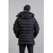 Hooded Quilted Inner Fleece Men's Inflatable Coat