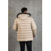 Hooded Quilted Inner Fleece Men's Inflatable Coat