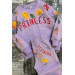 Girls Floral And Princess Lilac Tracksuit