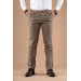 Classic Fit Personality Textured Cotton Gabardine Trousers