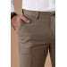 Classic Fit Personality Textured Cotton Gabardine Trousers