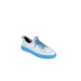 White Blue Women's Genuine Leather Sports Shoes