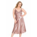 Markano Plus Size Mink Long Double Satin Dressing Gown And Nightgown Set