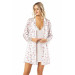 Markano Patterned Satin Dressing Gown And Nightgown Set