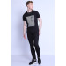 Men's Slim Fit Crew Neck Tshirt Black