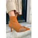 Faith Taba Suede Stone Women's Heeled Boots