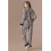 Markano Leopard Patterned Satin Pajamas Set