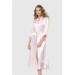 Markano Pink Long Satin Dressing Gown