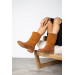 Pisa Tan Suede Shearling Women's Boots