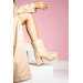 Quinn Nude Women's Platform Heeled Boots