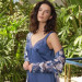 Satin Floral Printed Dressing Gown And Lace Short Nightgown Set