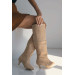 Twisty Ten Suede Women's Heeled Boots