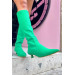 Vanessa Green Matte Stretch Women's Heeled Boots