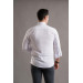 Modtime Slimfite Embossed Fabric Collar Button Long Sleeve Men's