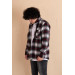 Mugi Casual Fit Plaid Double Pocket Men's Lumberjack Shirt