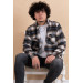 Mugi Casual Fit Plaid Double Pocket Men's Lumberjack Shirt