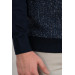 Nehir By Faruk Ülker Black Collar Regular Fit Men's Knitwear Sweater