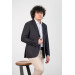 Knitted Regular Fit Unlined Bag Pocket Men Single Jacket