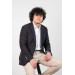 Knitted Regular Fit Unlined Bag Pocket Men Single Jacket