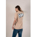 Oversized Printed Zero Collar Men's Combed Cotton T-Shirt