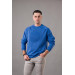 Oversized Printed Zero Collar Cotton Men's Sweatshirt