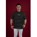 Oversized Striped Fine Combed Men's T-Shirt