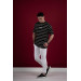 Oversized Striped Fine Combed Men's T-Shirt