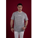 Oversized Striped Fine Combed Men's T-Shirt