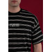 Oversized Striped Fine Combed Men's T-Shirt