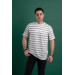 Oversized Striped Cotton Men's T-Shirt