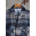 Oversized Plaid Double Pocket Men's Thick Lumberjack Shirt