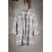 Oversized Plaid Double Pocket Men's Thick Lumberjack Shirt