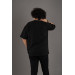 Oversized Modal Fabric Zero Collar Printed Men's T-Shirt